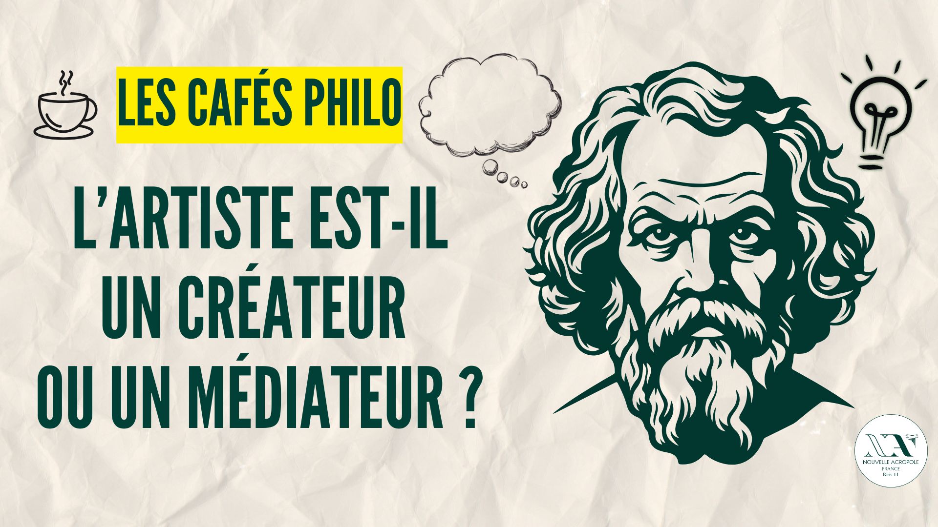 Café Philo : L'artiste est-il un créateur ou un médiateur ?