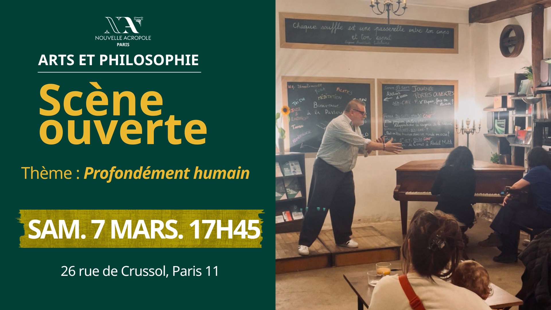 Scène ouverte à thème : "Profondément humain"