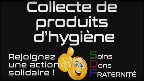 Collecte de produits d'hygiène pour les sans-abris