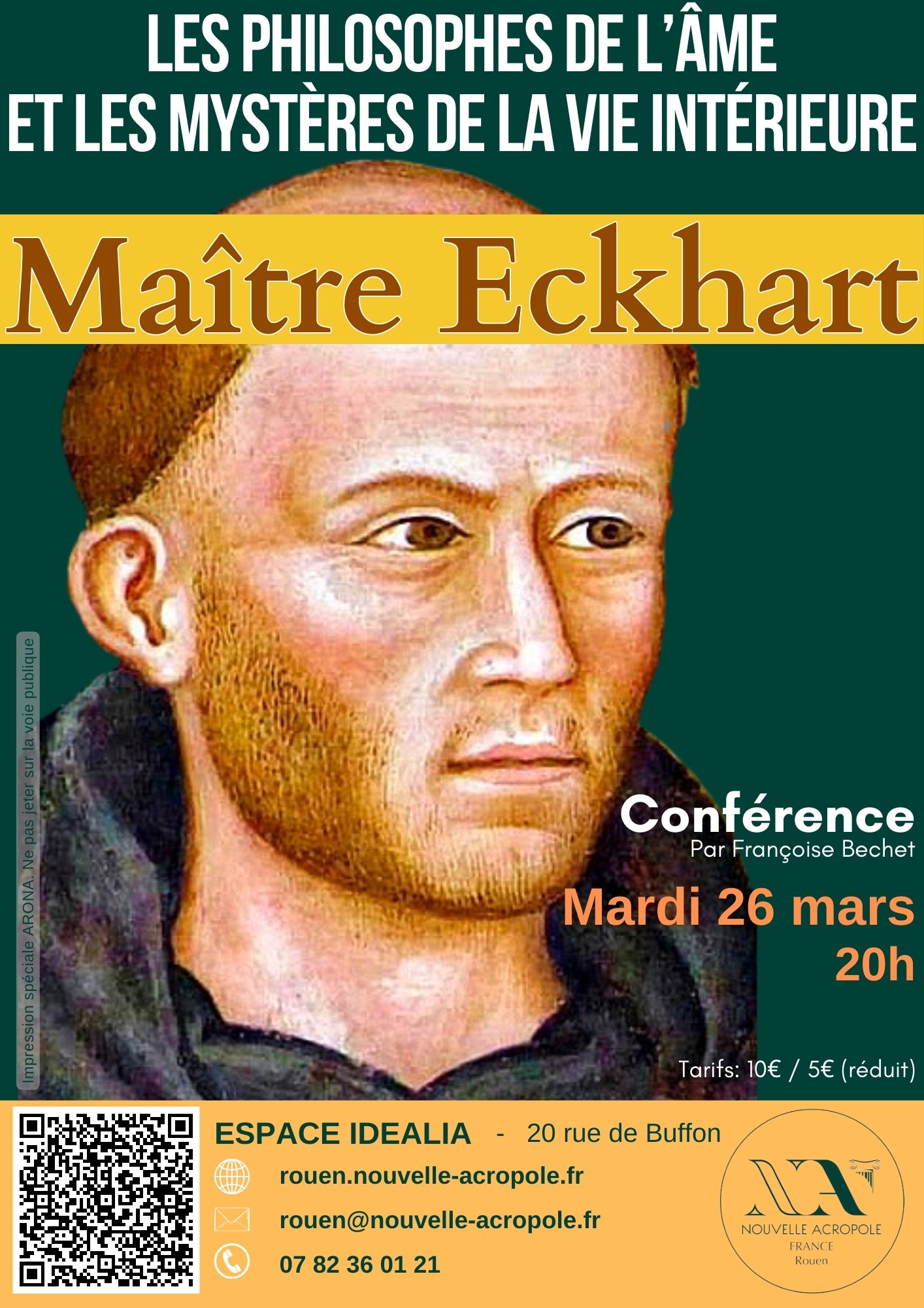 Maître Eckart Affiche Rouen